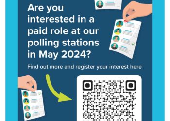 Working at May elections for Dorset Council poster